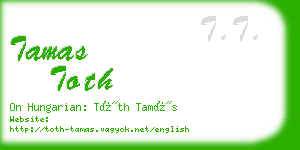 tamas toth business card